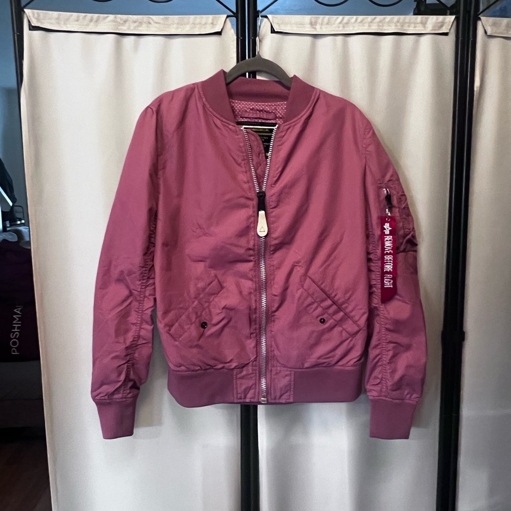 Women's Dark Pink Bomber Alpha Industries MA-1 VF LW